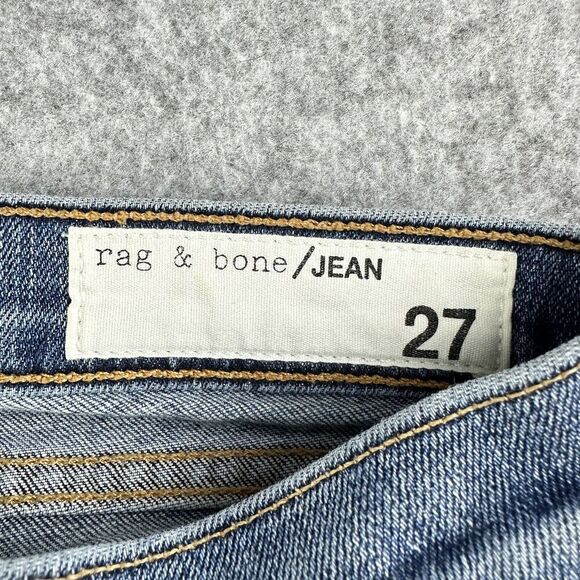 Rag Bone Lottie Boot Cut Jeans Womens 27 Med Wash Side Slit Western Boho in Paz* - Picture 14 of 16